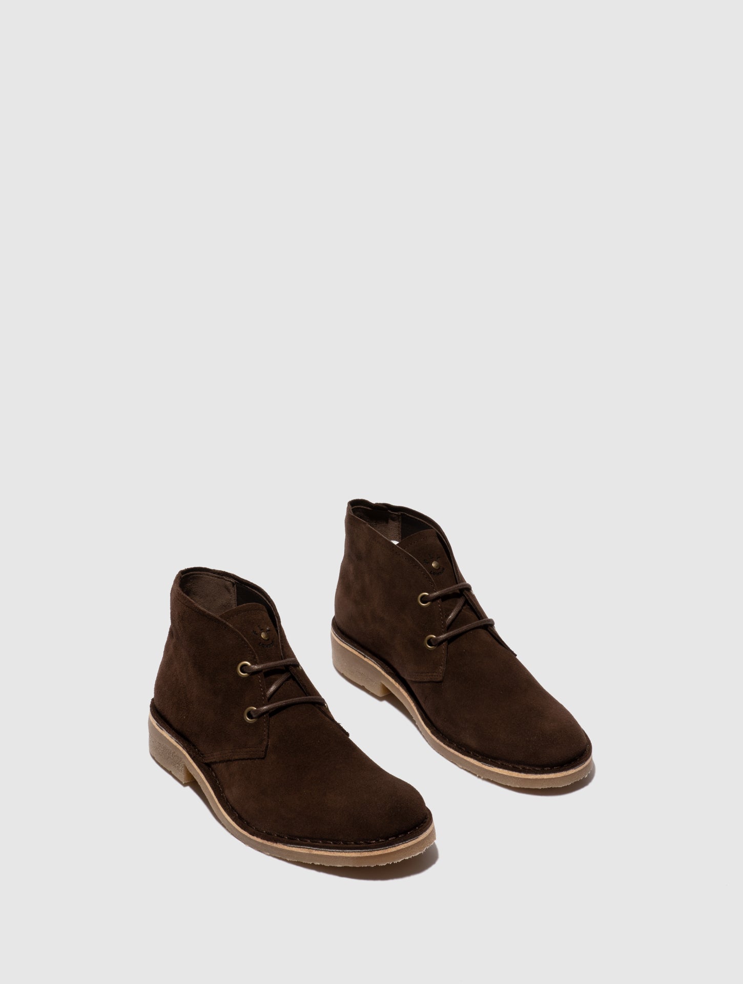 Fly London Botins com Atacadores RHAN038FLY OIL SUEDE MOCCA